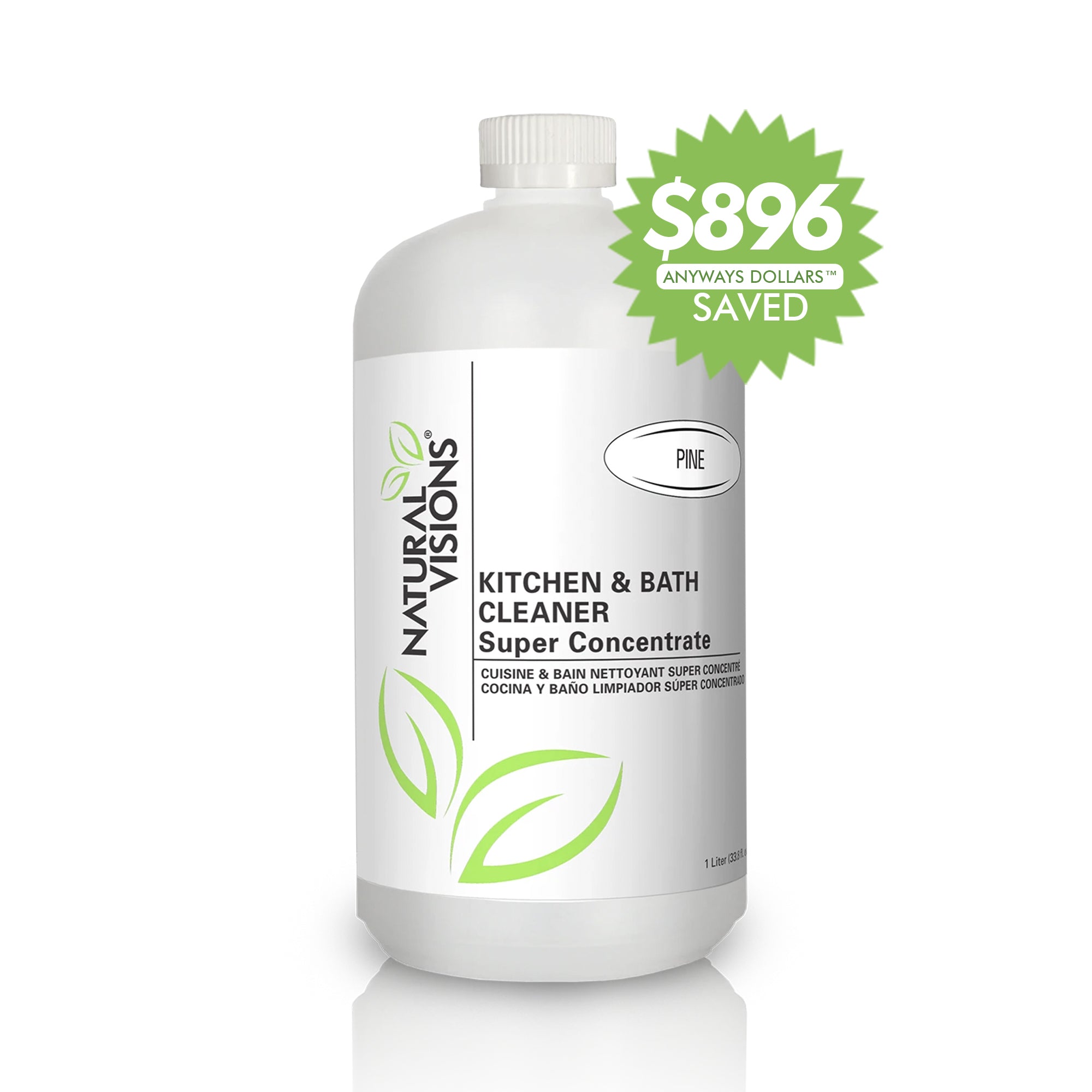 Natural Visions® Kitchen & Bath Cleaner Super Concentrate Quart