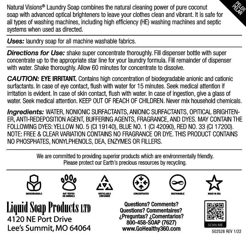 Natural Visions® Laundry Soap Super Concentrate