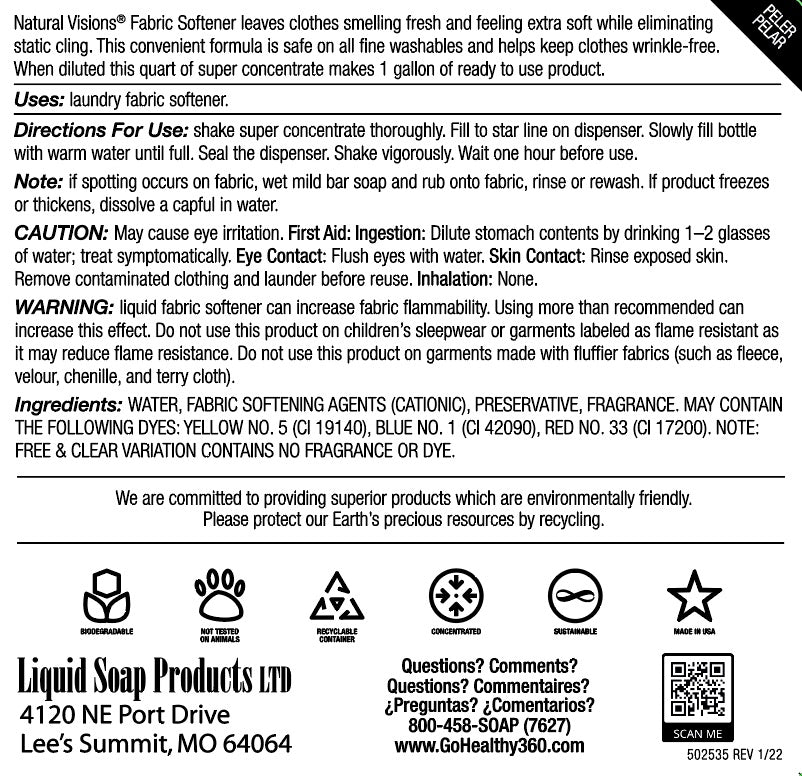 Natural Visions® Fabric Softener Super Concentrate