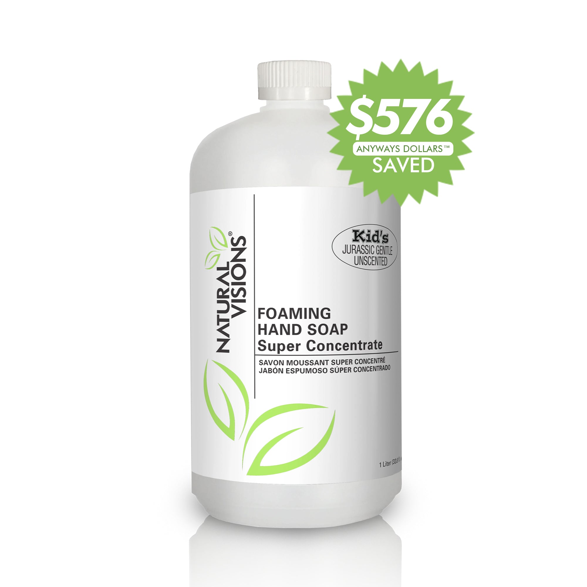 Natural Visions® Foaming Hand & Body Soap Super Concentrate