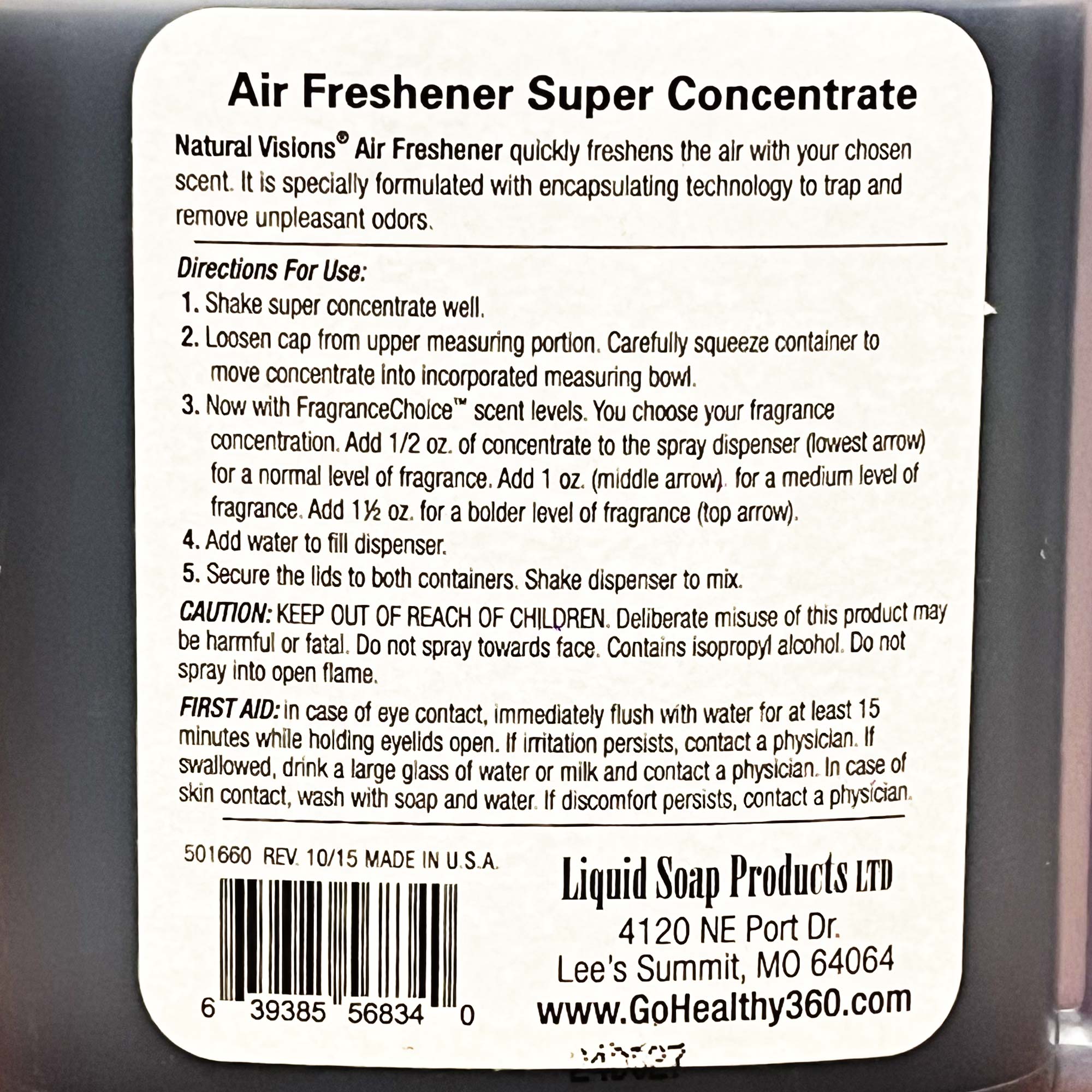 Natural Visions® Air Freshener Super Concentrate – 8 oz