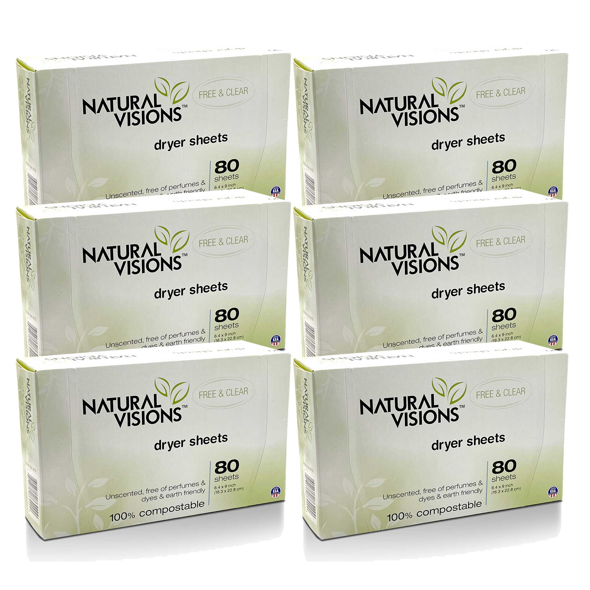 Natural Visions® Dryer Sheets