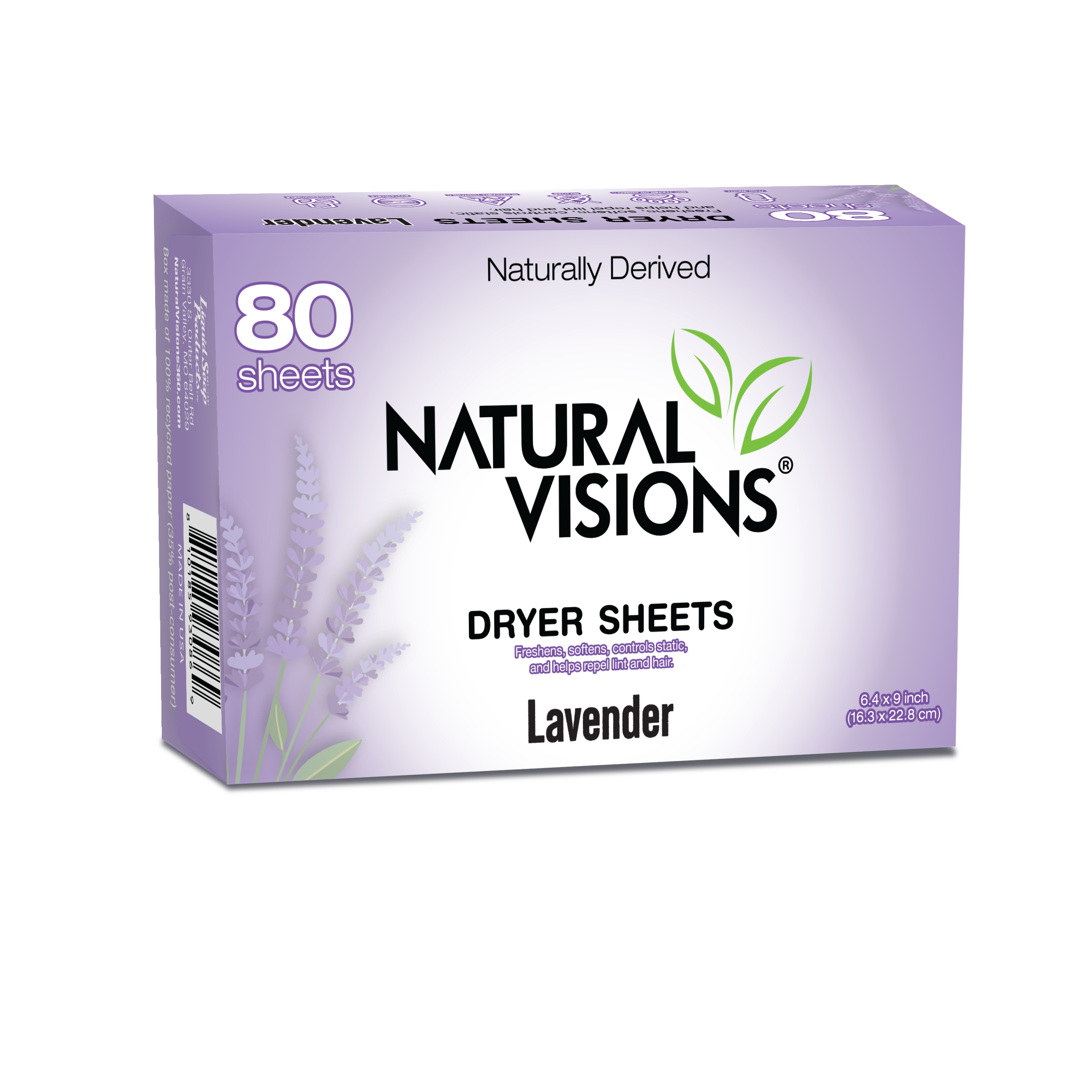 Natural Visions® Dryer Sheets