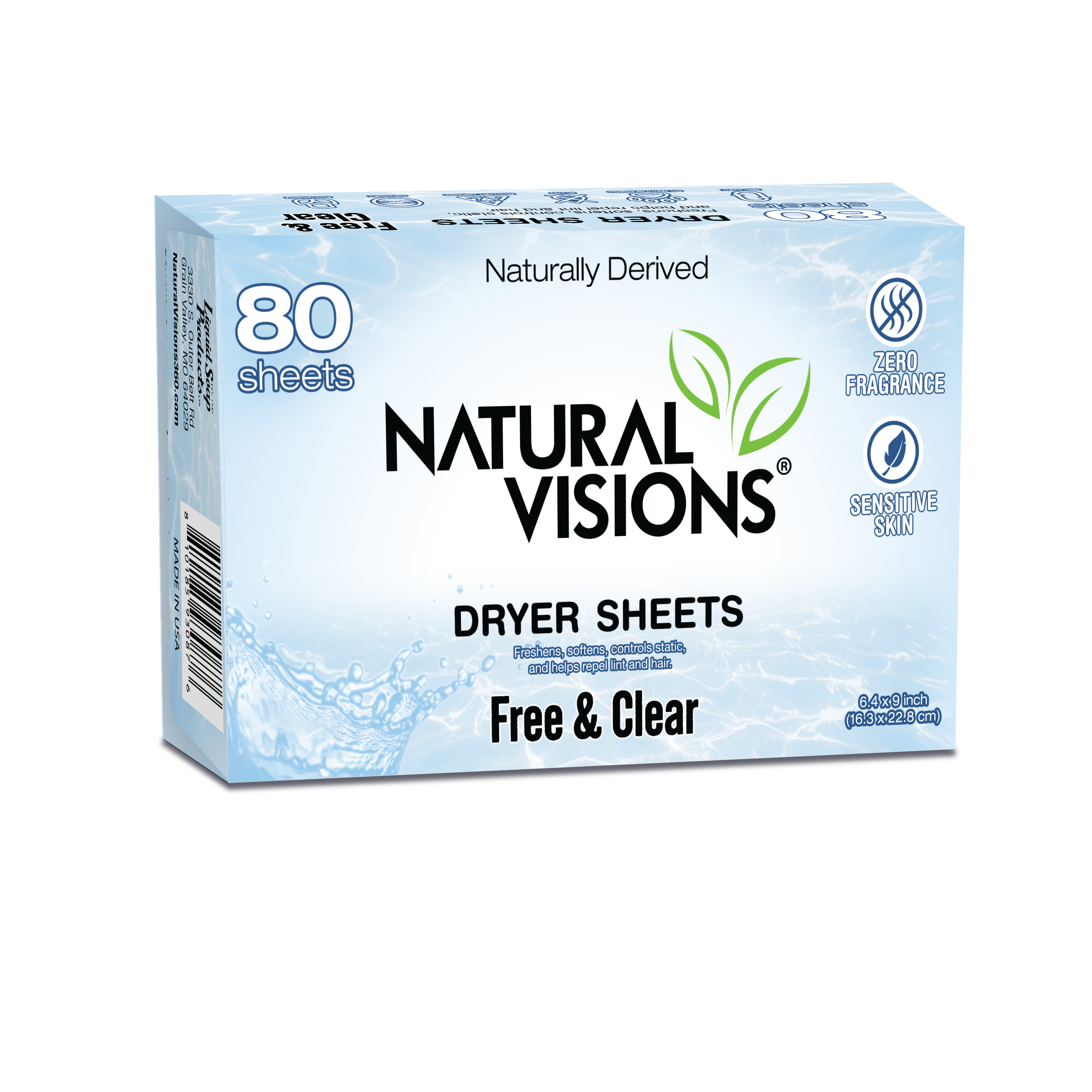 Natural Visions® Dryer Sheets