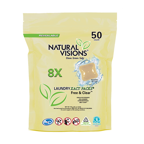 Natural Visions® Laundry Detergent Pacs - 50 Count