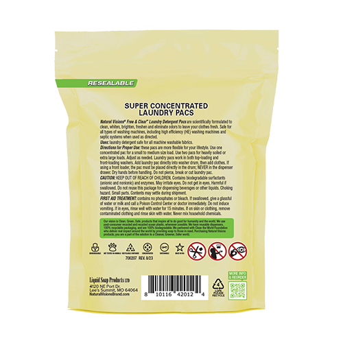 Natural Visions® Laundry Detergent Pacs - 50 Count
