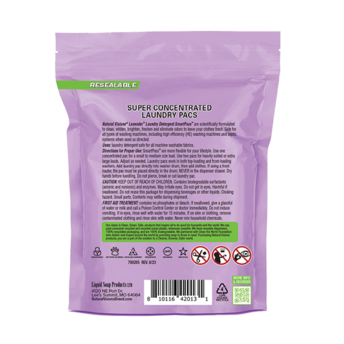 Natural Visions® Laundry Detergent Pacs - 50 Count